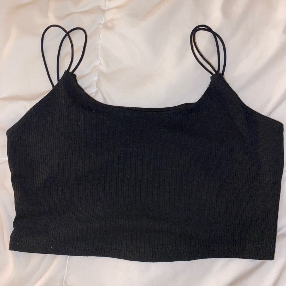SHEIN Solid Dual Strap Shoulder Cami Top